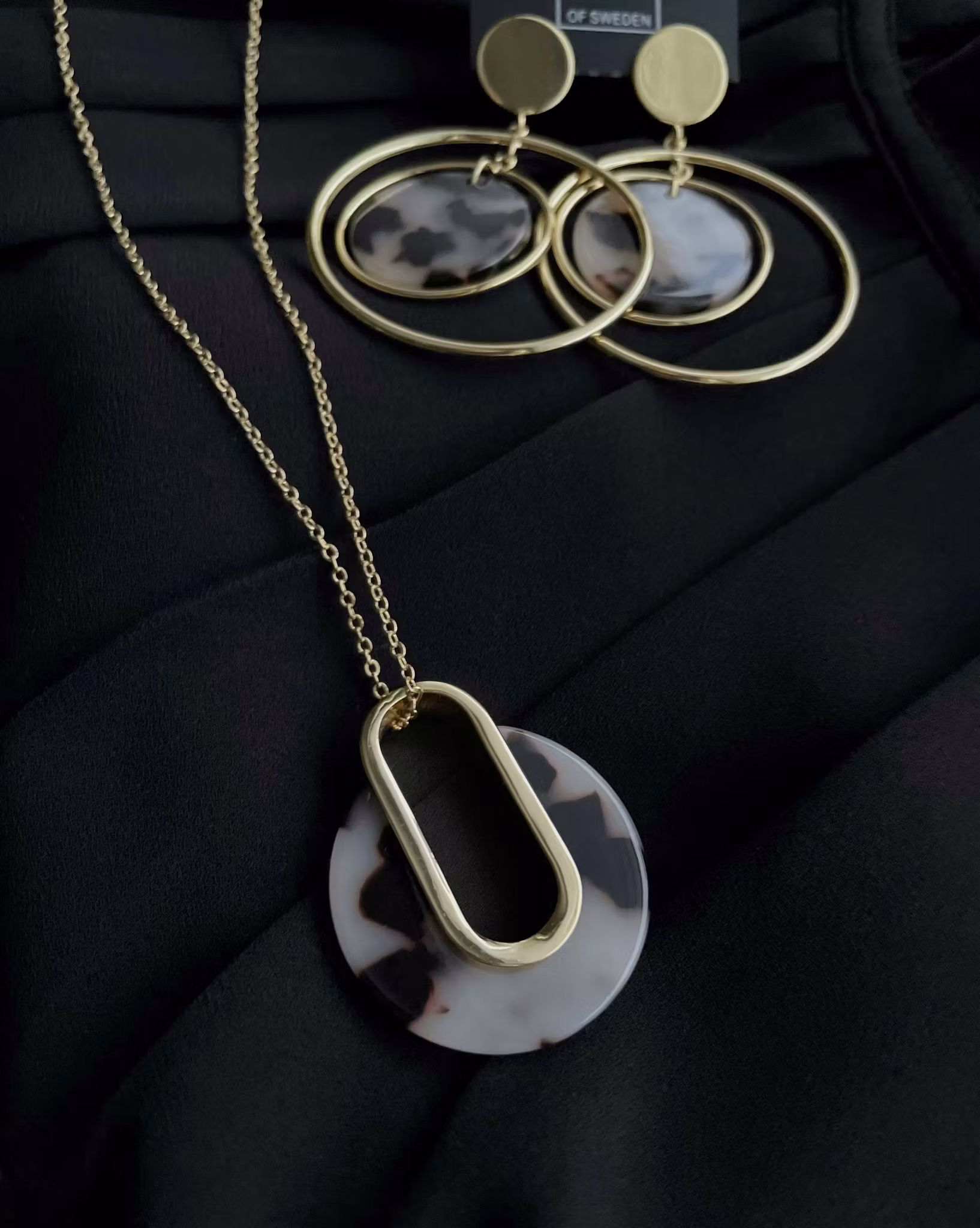 Gray pendant neck 80 Gold/Grey