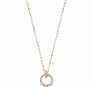 Livly Small Pendant Necklace 42 Gold/Clear