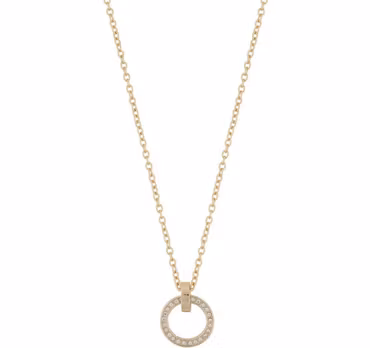 Livly Small Pendant Necklace 42 Gold/Clear