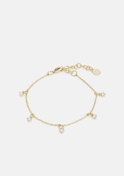 AUDRY SMALL STONE CHARM BRACE GOLD/CLEAR