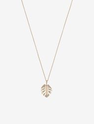 Hyde leaf pendant neck 60 plain g
