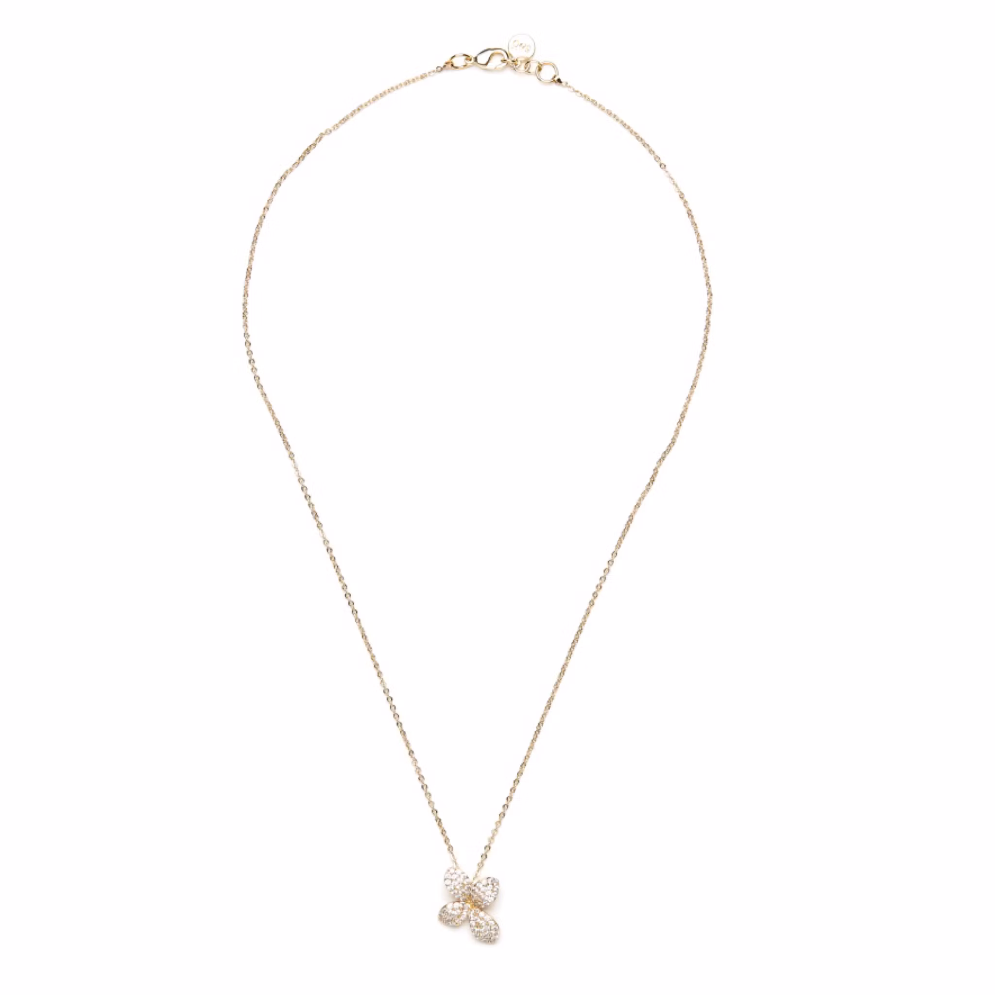 Fiona pendant neck Gold/clear