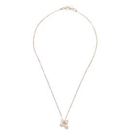 Fiona pendant neck Gold/clear