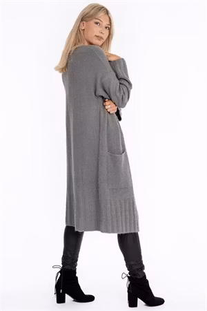 AWA CARDIGAN GREY MELANGE