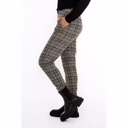 Byxor London Pants - Svart/Choklad/Sand