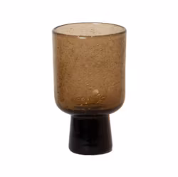 Bari - glas på fot brun