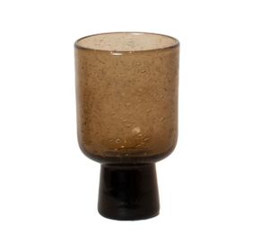 Bari - glas på fot brun