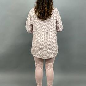 MEJA Mönstrad Blus, Rosa