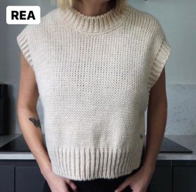 Stickad pullover Cashew