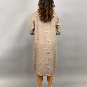 JOY Klänning/tunika med fickor, taupe