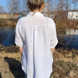 DELIA Linneskjorta, vit
