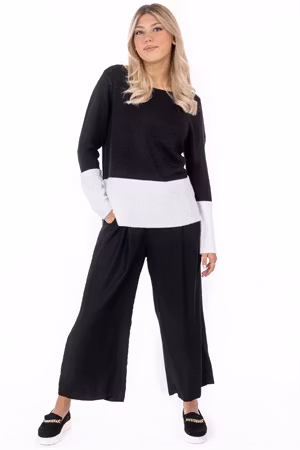 ADA SWEATER BLACK/CREME
