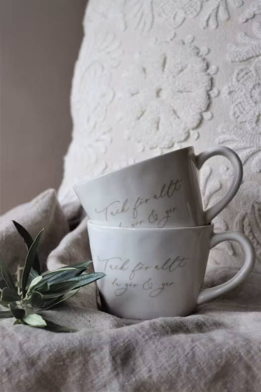 Mugg Tack för allt du gör & ger - Majas Cottage