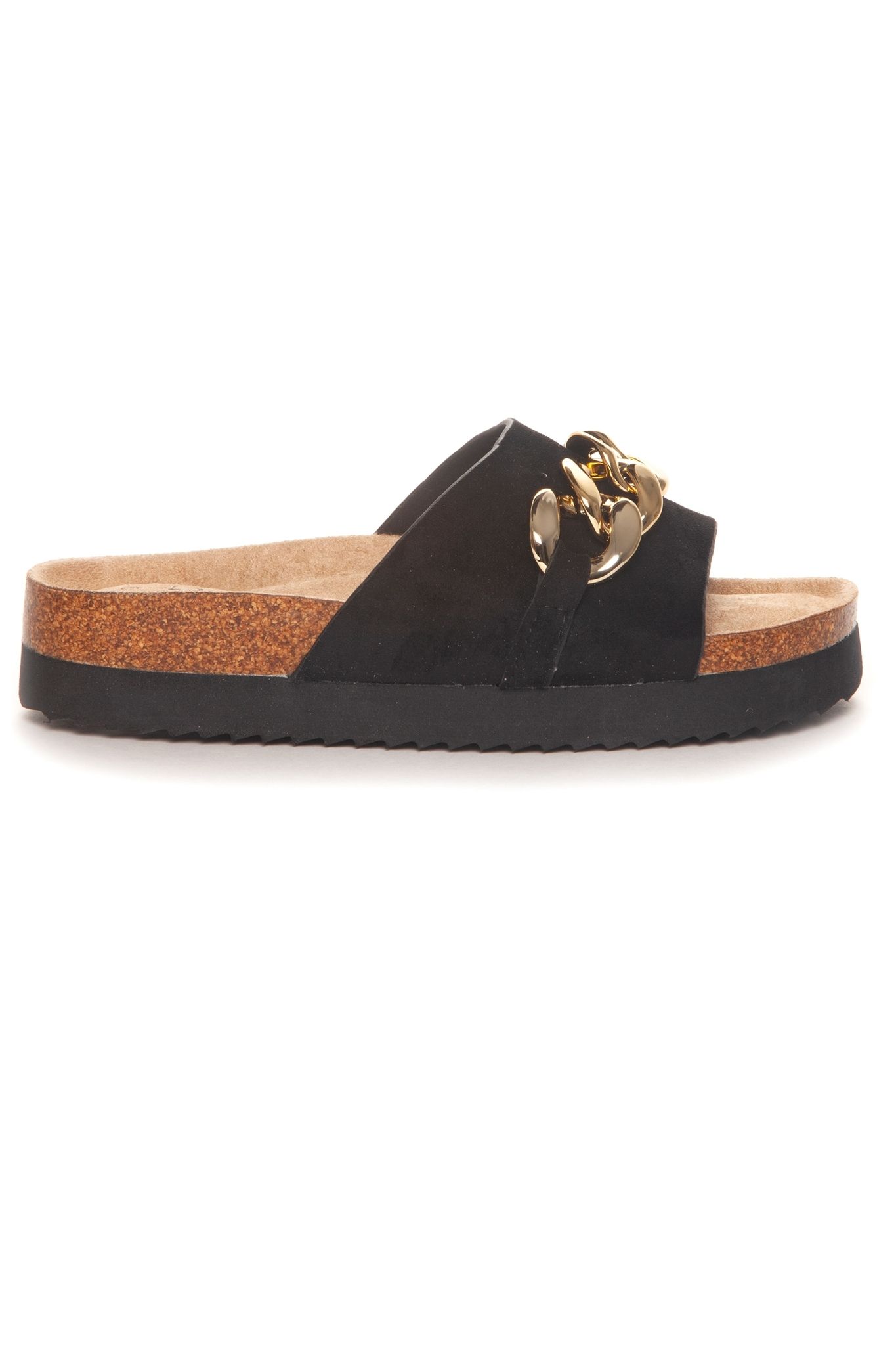 MALEA SANDAL BLACK/GOLD