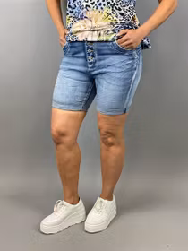 Jeansshorts med stretch