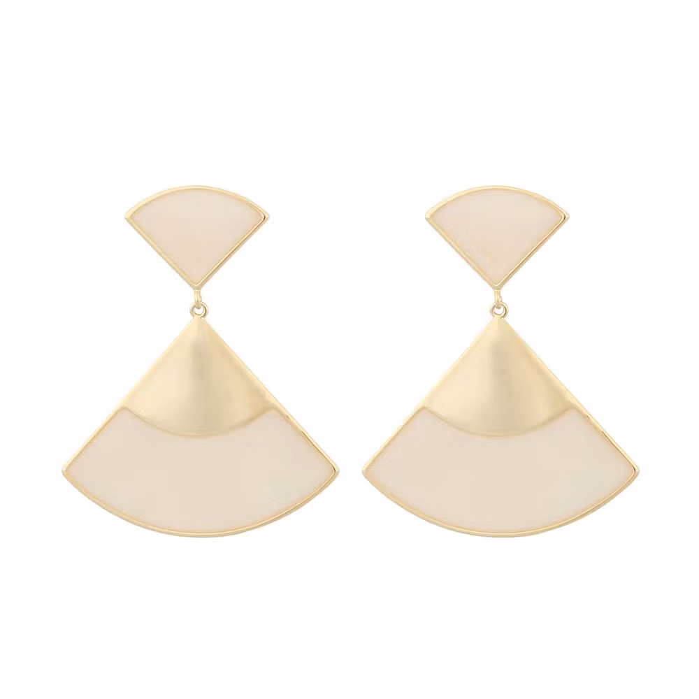 Deco pendant ear g/champagne