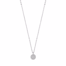 Hanni small coin pendant neck 40 s/clear
