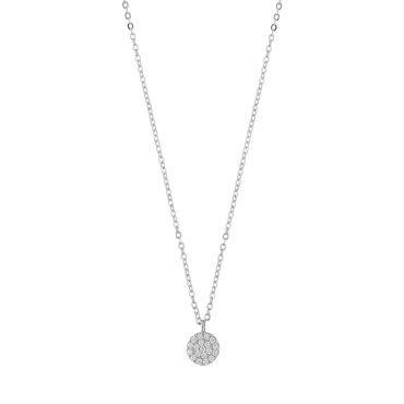 Hanni small coin pendant neck 40 s/clear