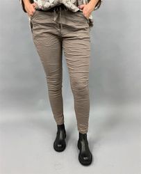 SIGNE Byxor med stretch, taupe