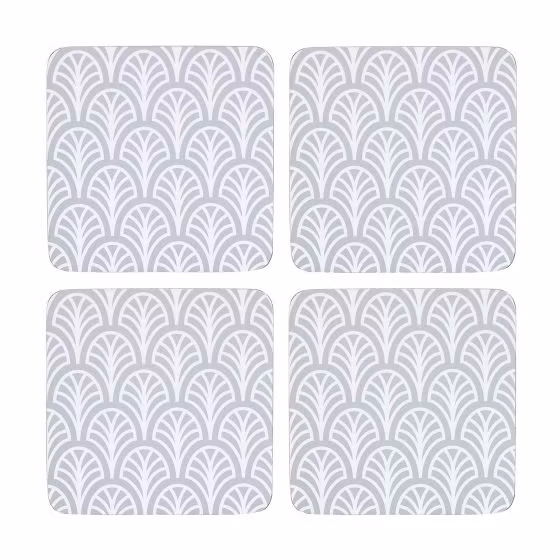 Dekohem - Glasunderlägg - Palm Grey 4-pack
