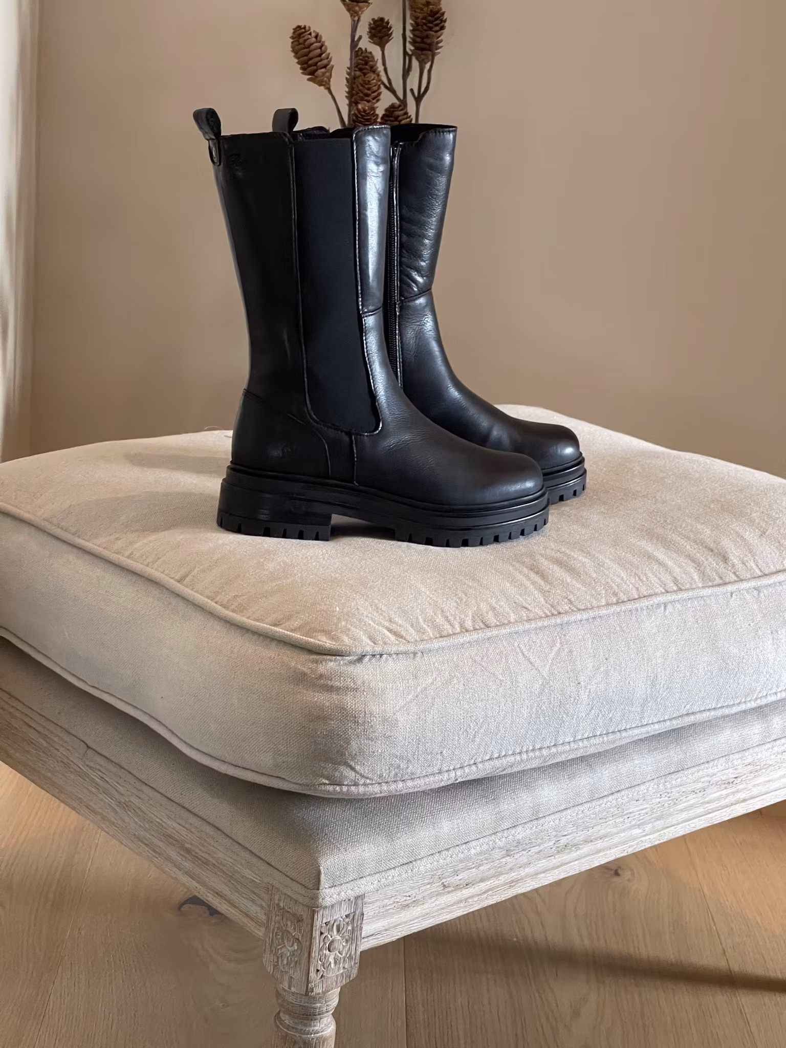 Boots i skinn