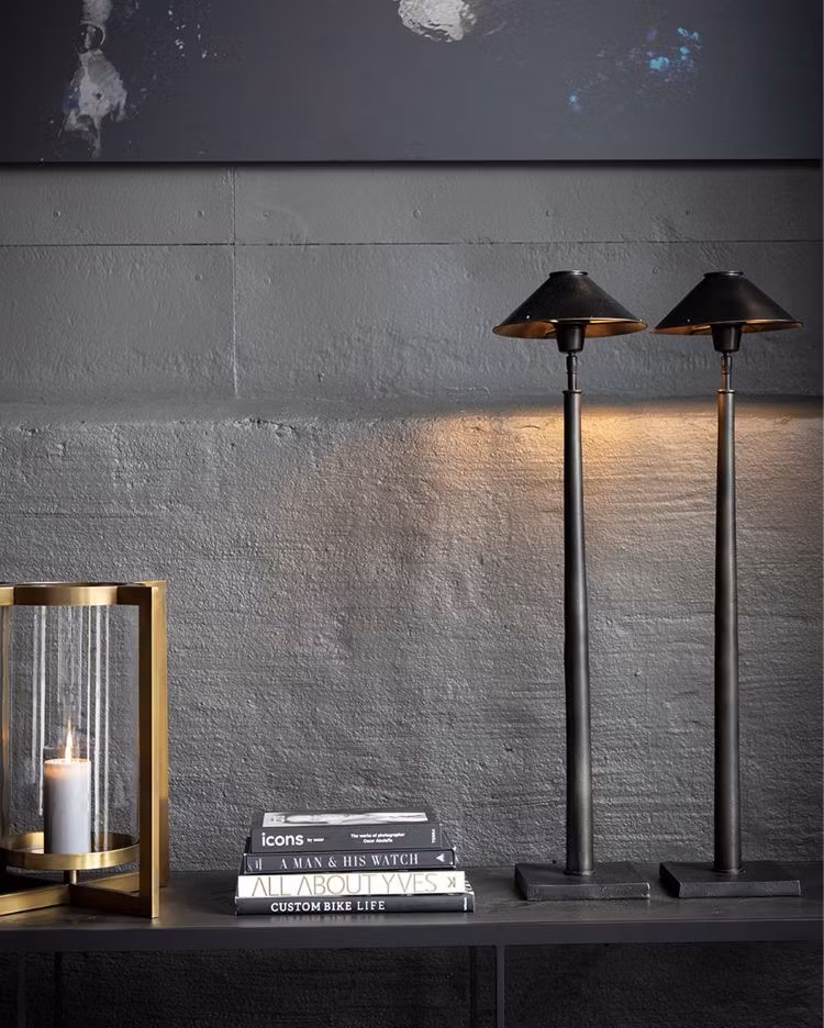 Positano bordslampa antik brons