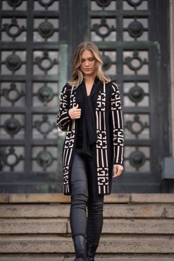 Denise Cardigan - Svart/Golden Sand