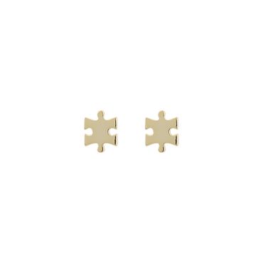 Lana Small Ear Puzzle Gold
