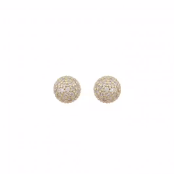 Sanne Small Ball Ear Gold/Clear