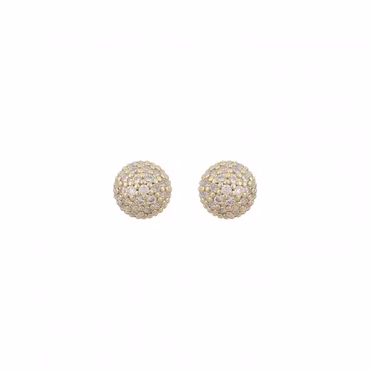 Sanne Small Ball Ear Gold/Clear