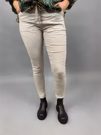 SIGNE Byxa med stretch, beige
