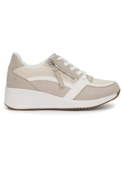 MADDIE SNEAKER SAND/WHITE
