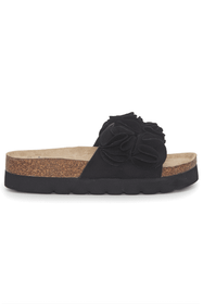 FLORAL SANDAL BLACK