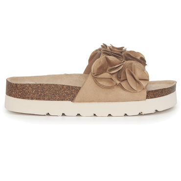 FLORAL SANDAL CAMEL