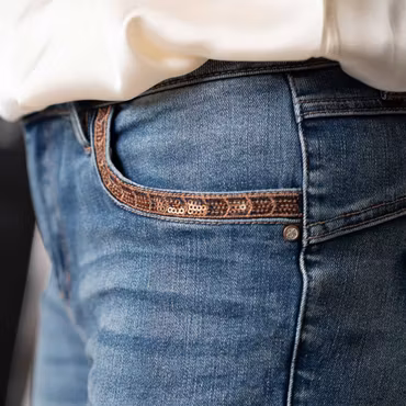 GLORY JEANS MID BLUE DENIM