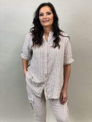 ELLIE414 SKJORTA BEIGE