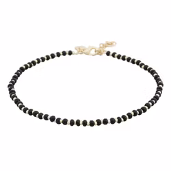 Bay Porto anklet Gold Plated Black