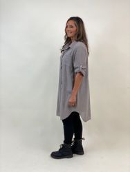 MILOU810 LÅNGSKJORTA Taupe