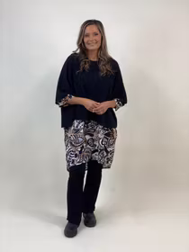 NESSA510 PONCHOTRÖJA Svart