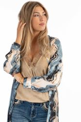MABLE LONG SHIRT ECLIPSE BLUE/CHAMPAGNE