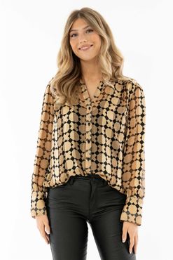 NOVA BLOUSE GOLD/BLACK