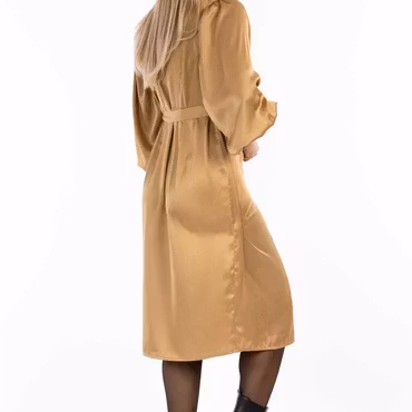 OPHELIA DRESS AMBER GOLD
