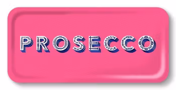 Prosecco / bright pink - Tray 32x15cm