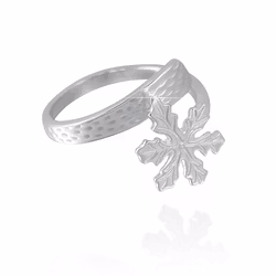 Snöstjärna silverring