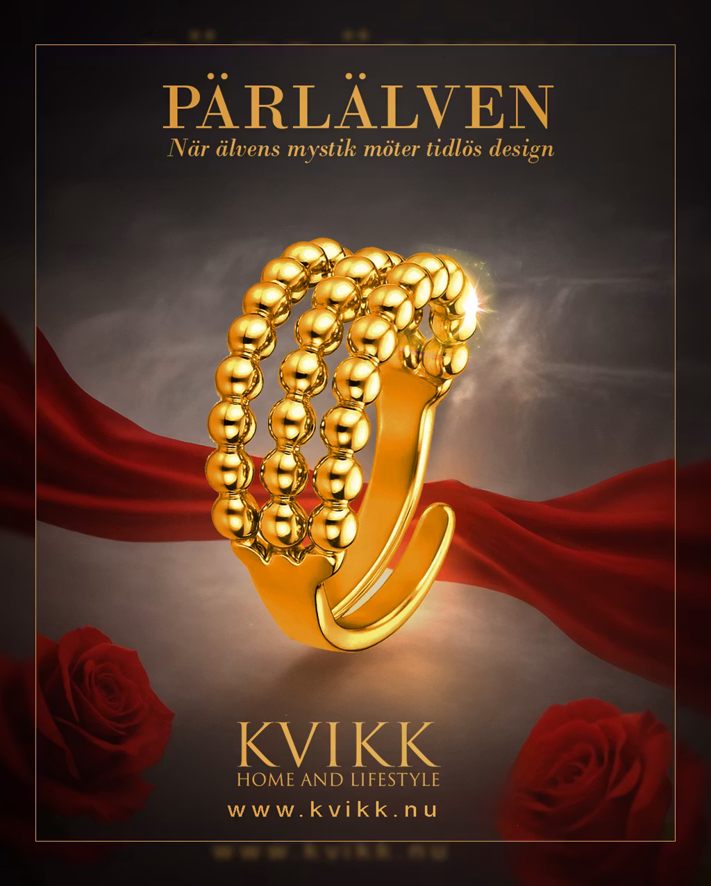 Pärlälven ring 18 K Beställningsvara