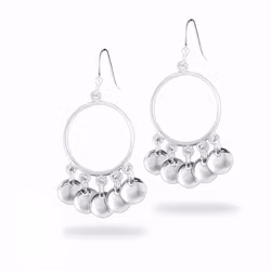 Sålbbå Örhänge  20 mm silver