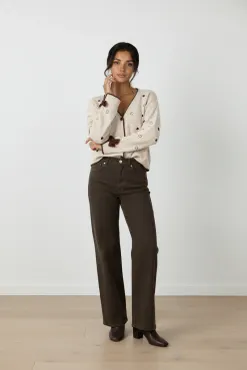 Jane heart cardigan beige