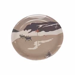 Vintervaara glasunderlägg – beige Ø 11 cm