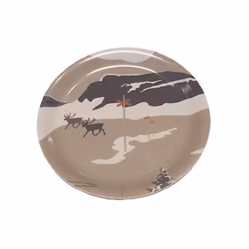 Vintervaara glasunderlägg – beige Ø 11 cm