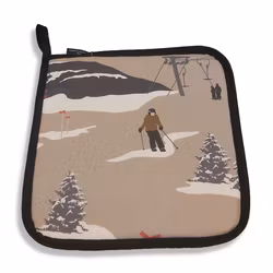Vintervaara grytlapp – beige 22 × 22 cm